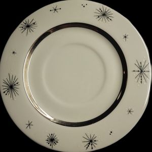 FINE Arts Romance of the Stars small plate Atomic age 1960 (Rare pattern)